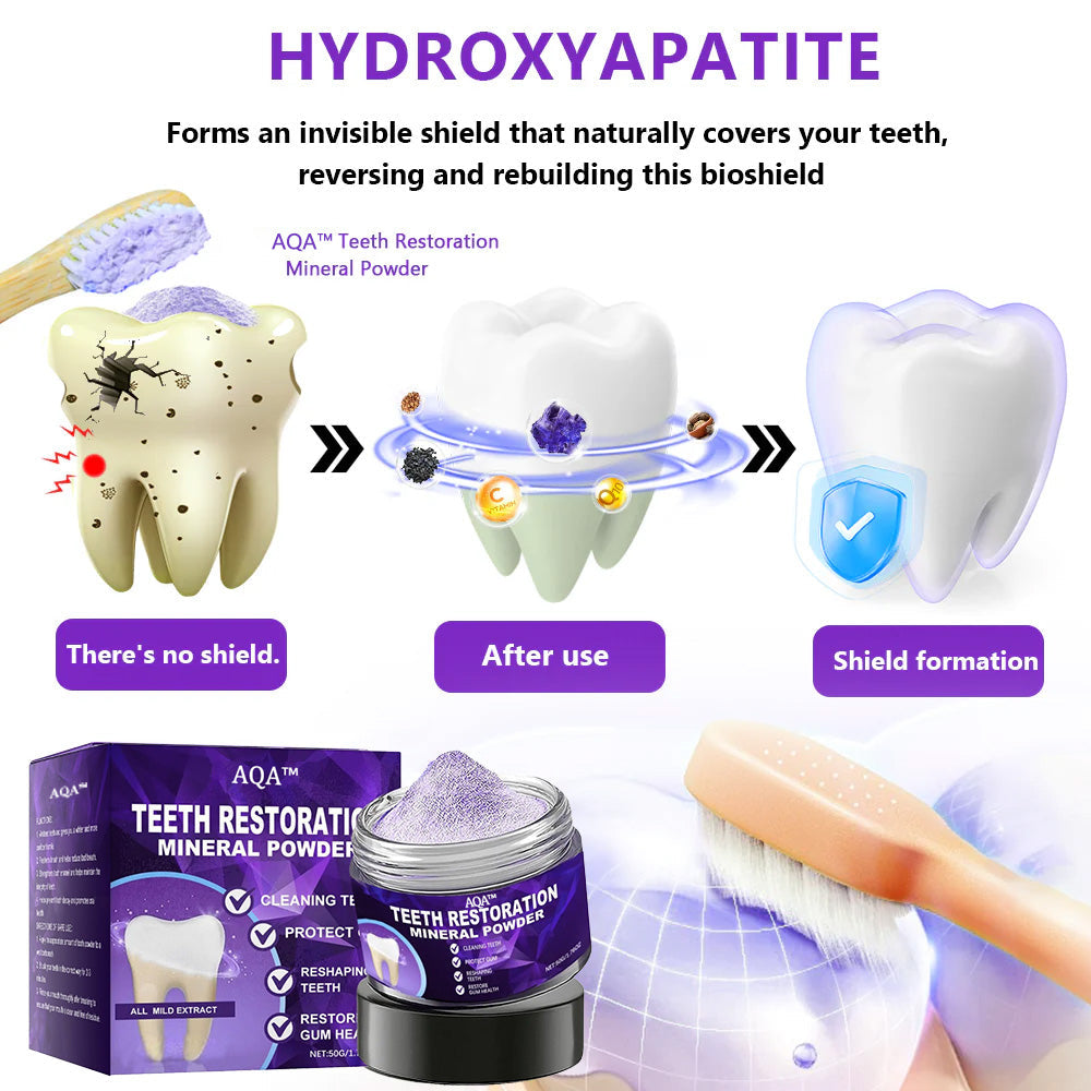 💎AQA™ Teeth Restoration Mineral Powder🦷(ADA recommended) (🎁Flash Sale - Don’t Miss Out)