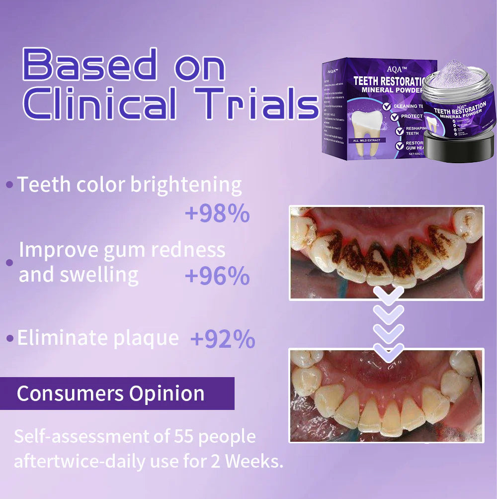 💎AQA™ Teeth Restoration Mineral Powder🦷(ADA recommended) (🎁Flash Sale - Don’t Miss Out)