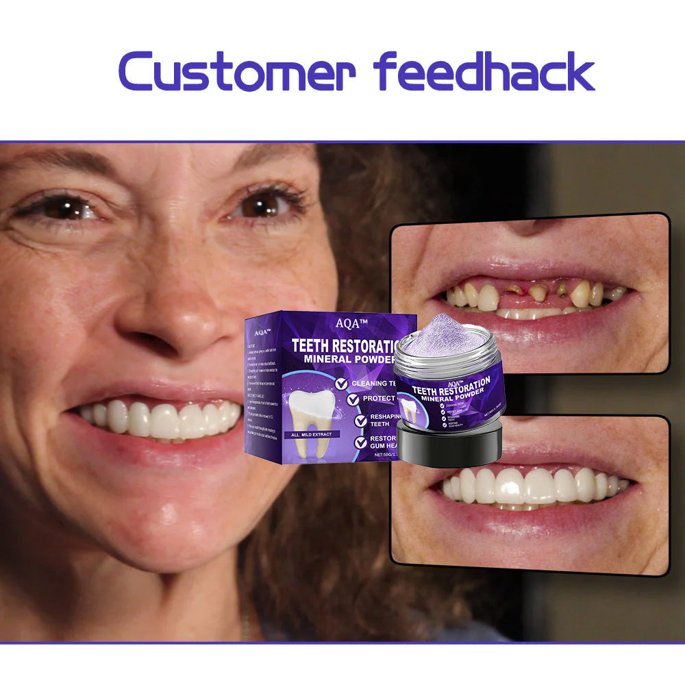 💎AQA™ Teeth Restoration Mineral Powder🦷(ADA recommended) (🎁Flash Sale - Don’t Miss Out)
