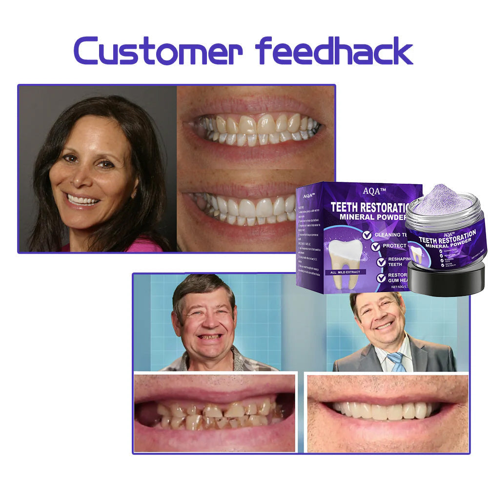 💎AQA™ Teeth Restoration Mineral Powder🦷(ADA recommended) (🎁Flash Sale - Don’t Miss Out)