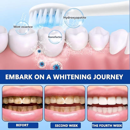 Beamach Hydroxyapatite Toothpaste 7.5% for Enamel Repair & Teeth Whitening Refreshing Flavor Fluorid