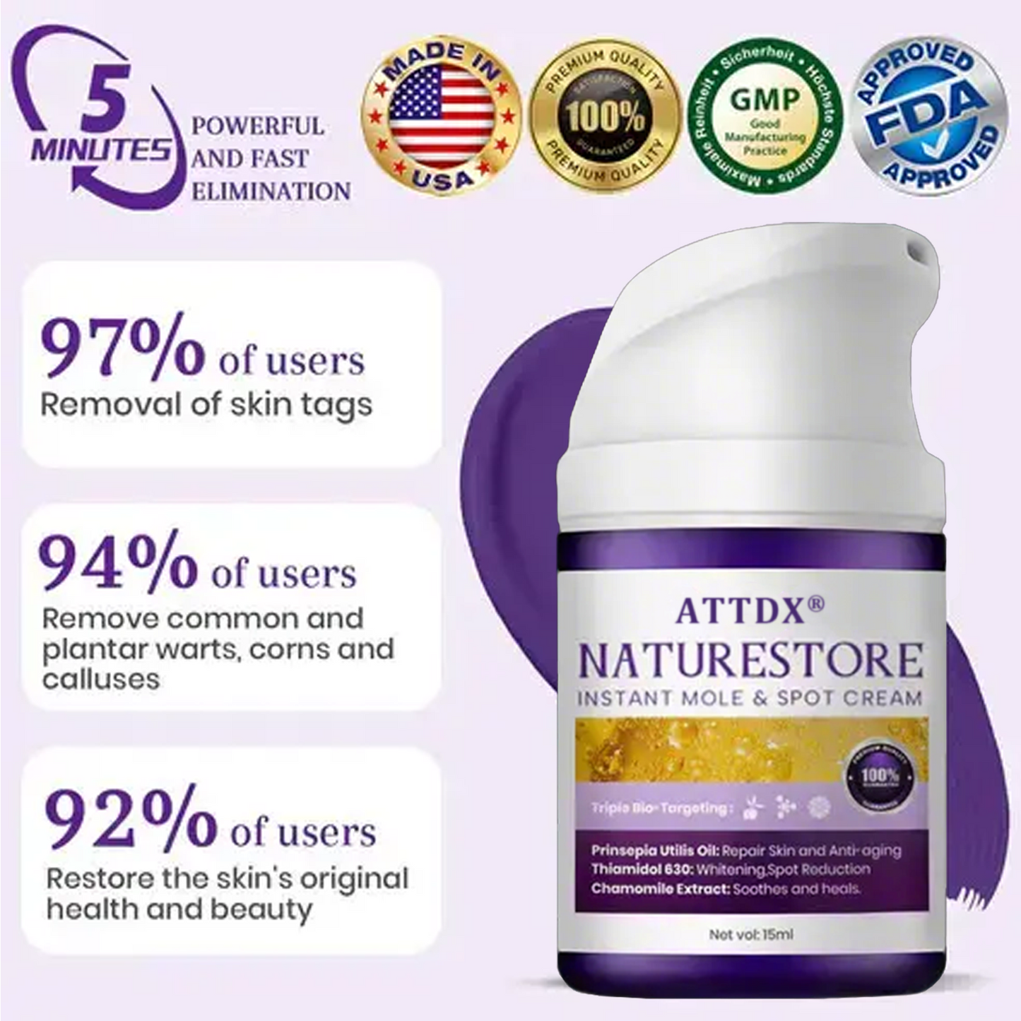 ATTDX® Instant Mole & Spot NatureStore Cream